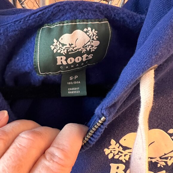 ROOTS Royal Blue Sweatshirt Jacket - Picture 3 of 7